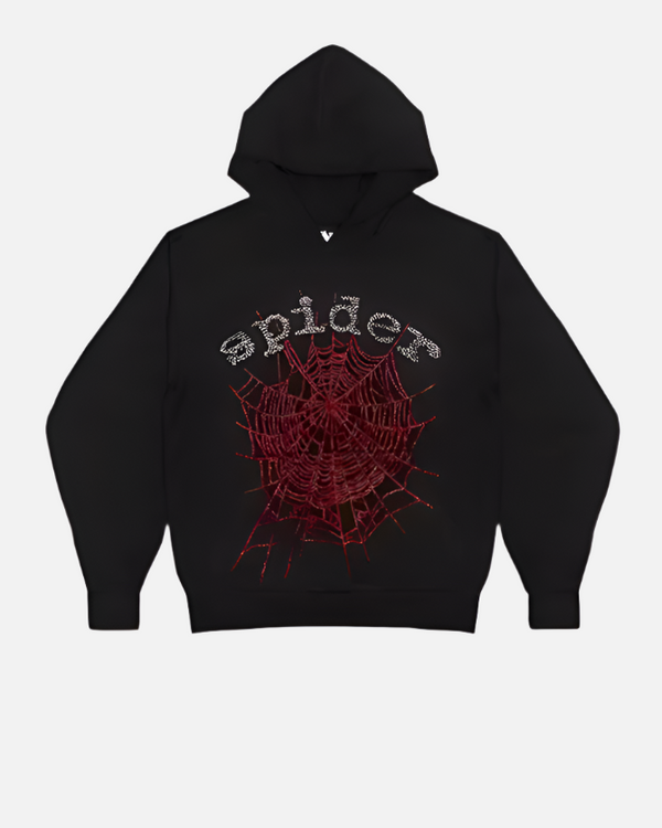 Spider Hoodie Black