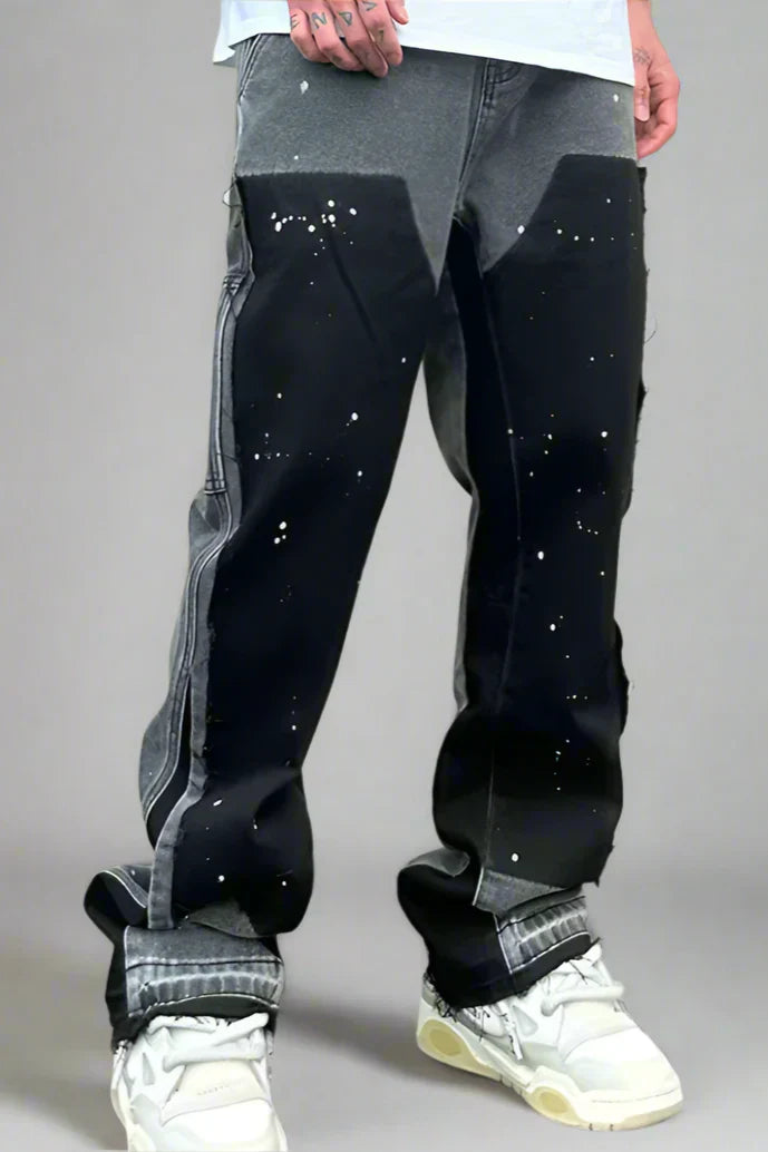 Flared Wash Jeans