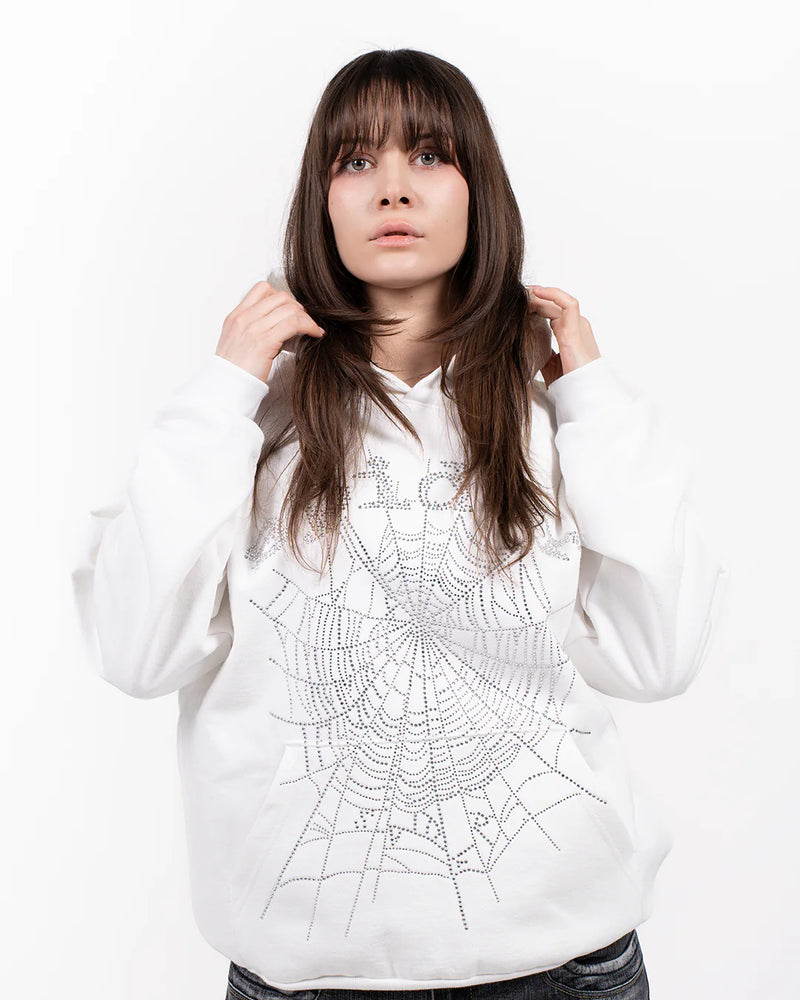 Spider Hoodie White